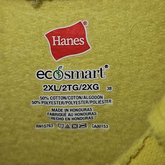 Higher Consciousness size 2XL Yellow Hoodie Sweatshirt - Picture 5 of 6